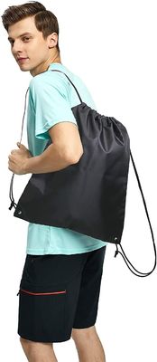 Gym Black Drawstring Backpack Bags Bulk X-Large Sports Cinch Sack