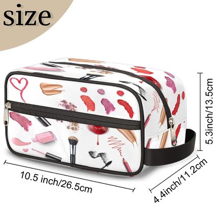 Waterproof Durable Portable Travel Toiletry Bag, Dopp Kit Cosmetic Organizer Makeup Bag Shower Shaving Bag for Men Women