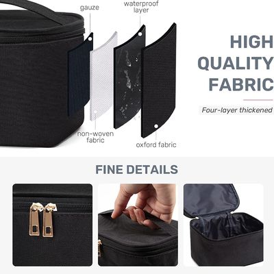 Shockproof Makeup Bag Portable Small  Cosmetic Organizer Storage Case with Handle for Jewelry, Lipstick, Cosmetic Box