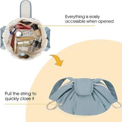 Shockproof   Water-resistant Durable Soft Drawstring Makeup Bag Large Cosmetic Bag Toiletry Organizer for Women
