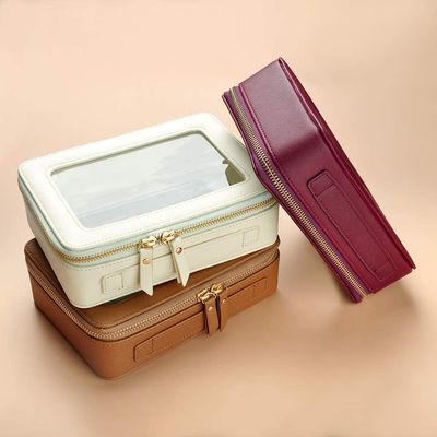 High quality lager capacity waterproof cosmetic organizer with hanging hook for travelling bags