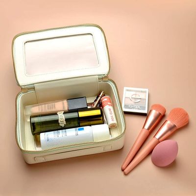 High quality lager capacity waterproof cosmetic organizer with hanging hook for travelling bags