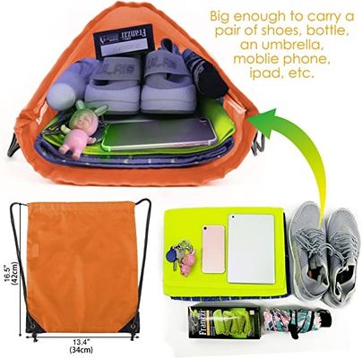 Shockproof protective &amp;Storgae Waterproof Durable Soft Lightweight Drawstring Bags String Backpack Bag