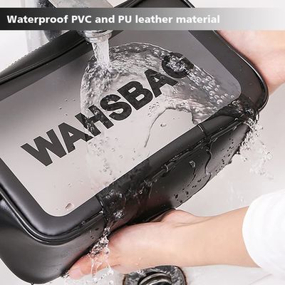 Travel Toiletry Bag for Women and Men, Matte Translucent Toiletry Bag with Handy Handle, Makeup Cosmetic Organizer Bag