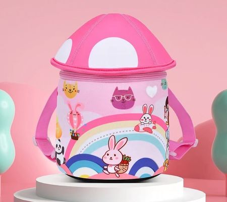 Mushroom 3D Neoprene Education Bag SBR Children Backpack Soft Kindergarten Bag