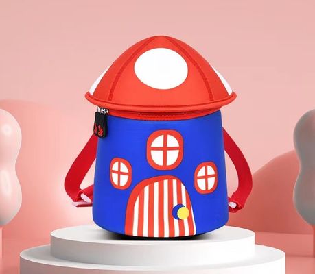Mushroom 3D Neoprene Education Bag SBR Children Backpack Soft Kindergarten Bag