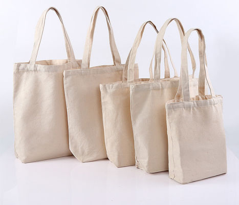 Canvas Fabric Organic Tote Cotton Grocery Bag Women Shopping 30cm