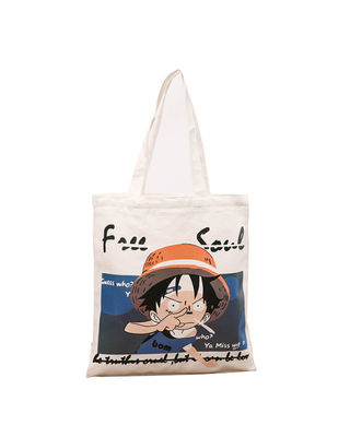 Eco Friendly Reusable Canvas Shopper Bag Women Tote For Cotton Grocery Zipper Hand