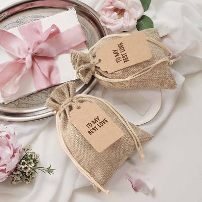 Environmental Protection Jewelry Bags Cotton Coffee Bean Storage