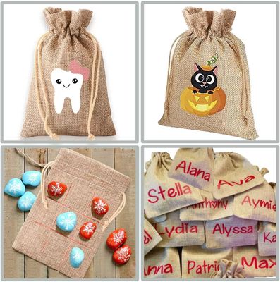 Environmental Protection Jewelry Bags Cotton Coffee Bean Storage