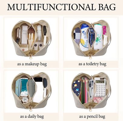 Multifunctional Makeup Bags Waterproof Portable With Handle And Divider