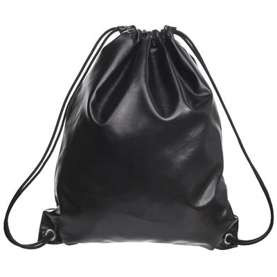 Custom PU Leather Drawstring Bags Headset Waterproof Storage String Bag