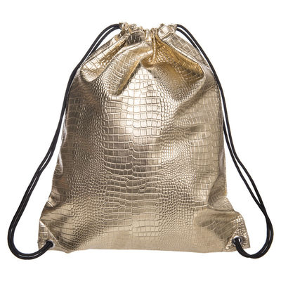 Custom PU Leather Drawstring Bags Headset Waterproof Storage String Bag