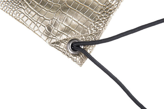 Custom PU Leather Drawstring Bags Headset Waterproof Storage String Bag
