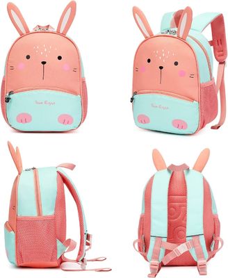 Shockproof Protective Storage Backpack For Kids Cute 3D Rabbit School