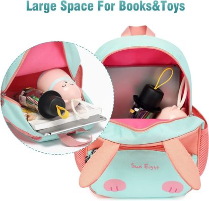 Shockproof Protective Storage Backpack For Kids Cute 3D Rabbit School