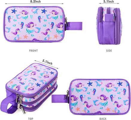 Travel Toiletry Bag for Little Young Girls Cosmetic Makeup Waterproof Hanging Wash Bag Toddler Traveling Toiletries