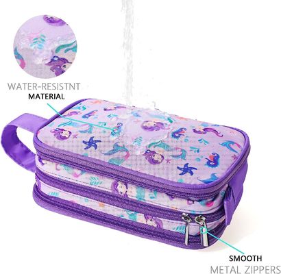 Travel Toiletry Bag for Little Young Girls Cosmetic Makeup Waterproof Hanging Wash Bag Toddler Traveling Toiletries