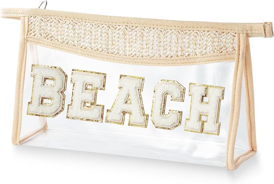 Cosmetic Bag Transparent PVC Travel Toiletry Bag Beach Cosmetic Bag Travel MakeUp Pouch