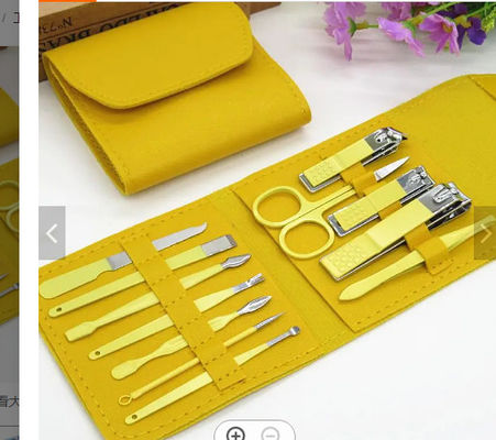 Manicure Set Nail Clippers Tools Household 4/12/16Pcs Stainless Steel Ear Spoon Nail Cutters Scissors Kit For Manicure Tools