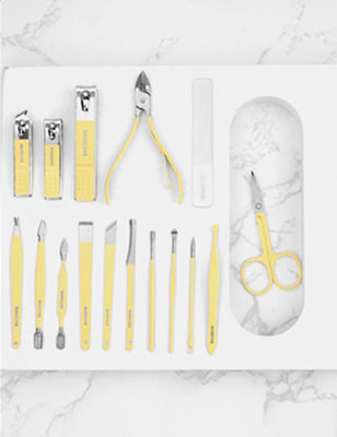 Manicure Set Nail Clippers Tools Household 4/12/16Pcs Stainless Steel Ear Spoon Nail Cutters Scissors Kit For Manicure Tools