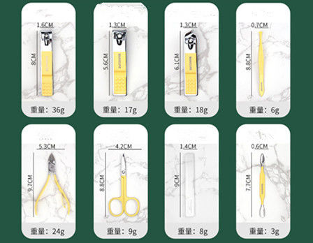 Manicure Set Nail Clippers Tools Household 4/12/16Pcs Stainless Steel Ear Spoon Nail Cutters Scissors Kit For Manicure Tools
