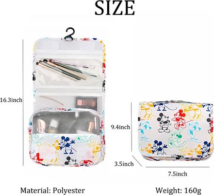 Multi-Functional Hanging Cartoon Travel Toiletry Bag Lightweight For Women Girls