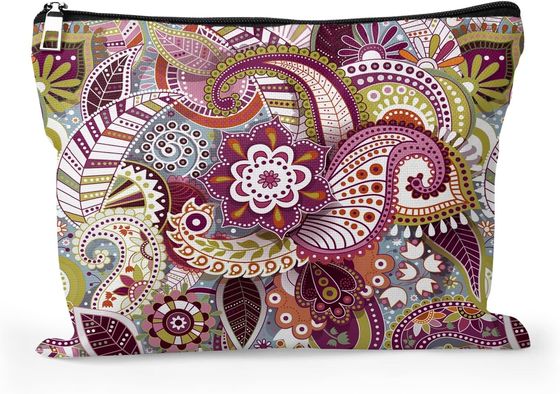 Waterproof Makeup Bag Mandala Cosmetic Bag For Women Travel Toiletry Bag