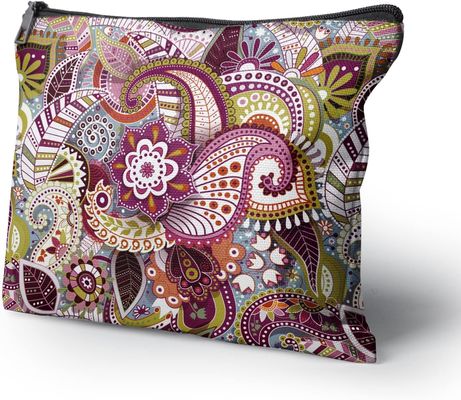 Waterproof Makeup Bag Mandala Cosmetic Bag For Women Travel Toiletry Bag