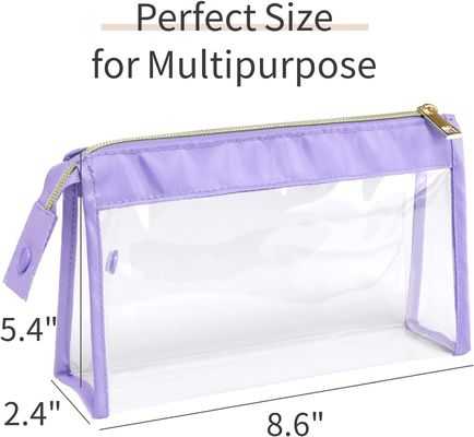 Clear  Waterproof TSA Approved Toiletry Bag for Travel, Durable Clear Travel Bags for Toiletries