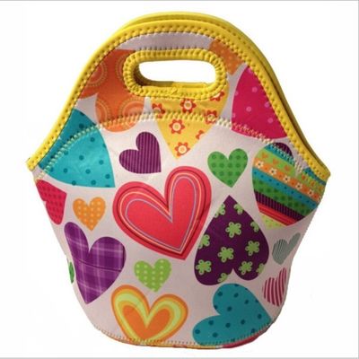 2-5 Mm Neoprene Cooler Bag SBR Picnic Insulated Bag Reusable Kids Lunch Tote