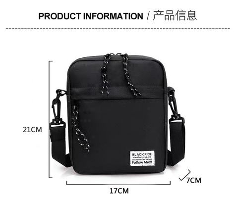 Cross Border Diagonal Bag Men And Women Exquisite Fabric LOGO High Grade Leather