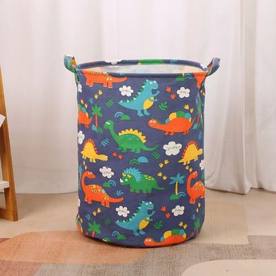 Cotton Cloth Kids Toy Storage Box Laundry Basket With Handles Cloth Hamper