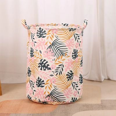 Cotton Cloth Storage Waterproof Laundry Basket With Handles Laundry Hamper