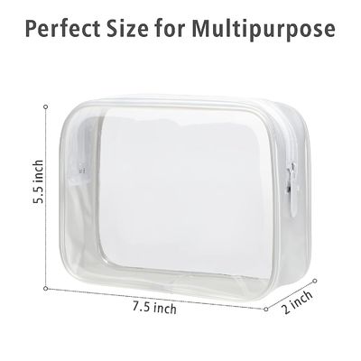 High quality Multi-functional durable clear waterproof toiletry bags cosmetic bag