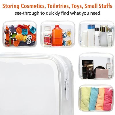 High quality Multi-functional durable clear waterproof toiletry bags cosmetic bag