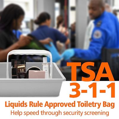 High quality Multi-functional durable clear waterproof toiletry bags cosmetic bag