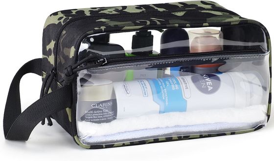 Traveling See Through Clear Toiletry Bag With Handle For Men