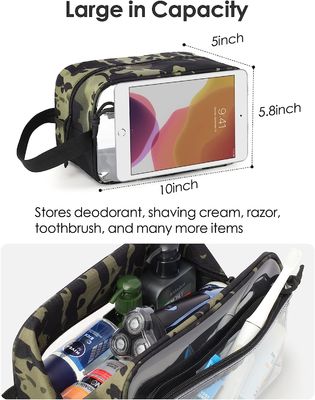 Traveling See Through Clear Toiletry Bag With Handle For Men