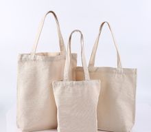 Multi Compartment Eco Canvas Bags Sustainable White Color With Handle