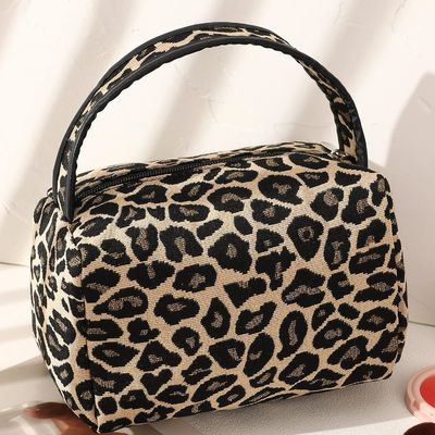 Lager Capacity Durable Soft Makeup Bag With Handle Large Capacity Cosmetic Pouch