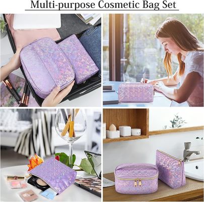 PU Leather Soft Cosmetic Bag Waterproof Pouch Portable Makeup Travel Bag