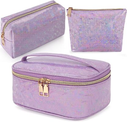 PU Leather Soft Cosmetic Bag Waterproof Pouch Portable Makeup Travel Bag
