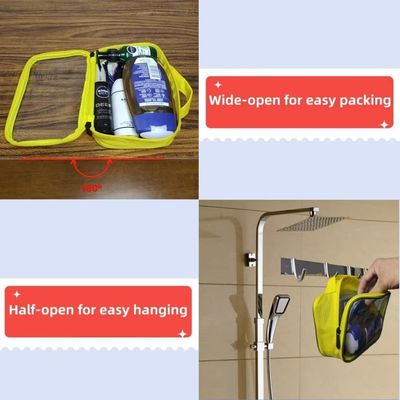 Quart Size Toiletry Bag Transparent Liquids Shockproof Storage Pouch for Airport