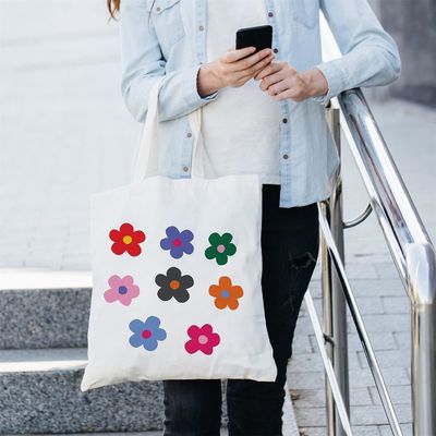 Shockproof Durable Cotton Tote Bag With Handle