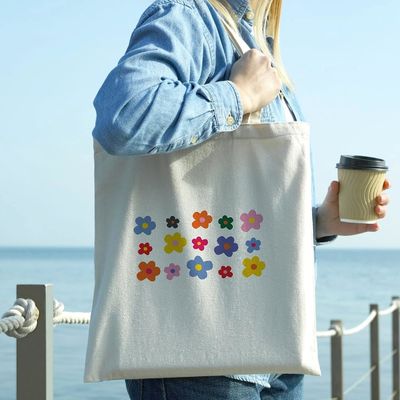 Shockproof Durable Cotton Tote Bag With Handle