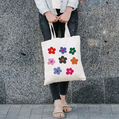 Shockproof Durable Cotton Tote Bag With Handle