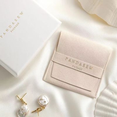 Fashion Jewelry Storage Bag Soft Peach Velvet Fabric Exquisite Workma