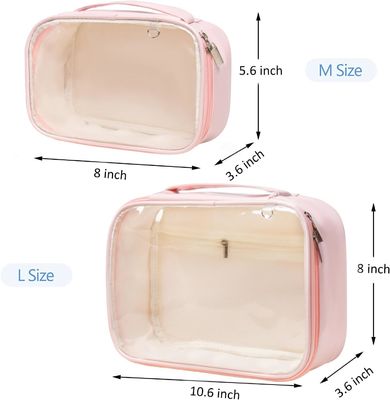 Multi Functional Waterproof Toiletry Bag Makeup Organizer With Zipper Handle