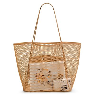 Mesh Shower Tote Beach Bag Travel Storage Wash Bag For Outdoor Camping Quick Dry